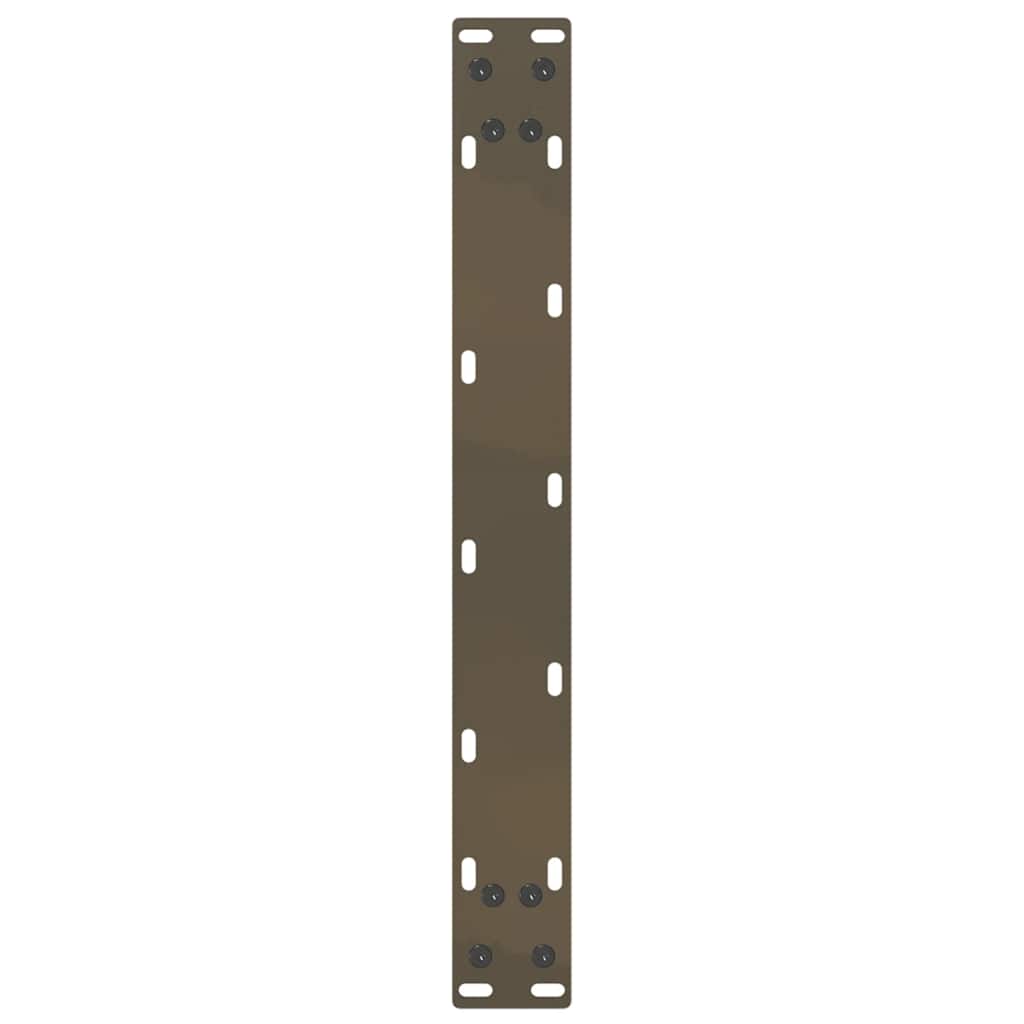 vidaXL Nogi do stolika kawowego w kształcie litery U 2 szt. Naturalna stal 50x(30-31) cm Stal
