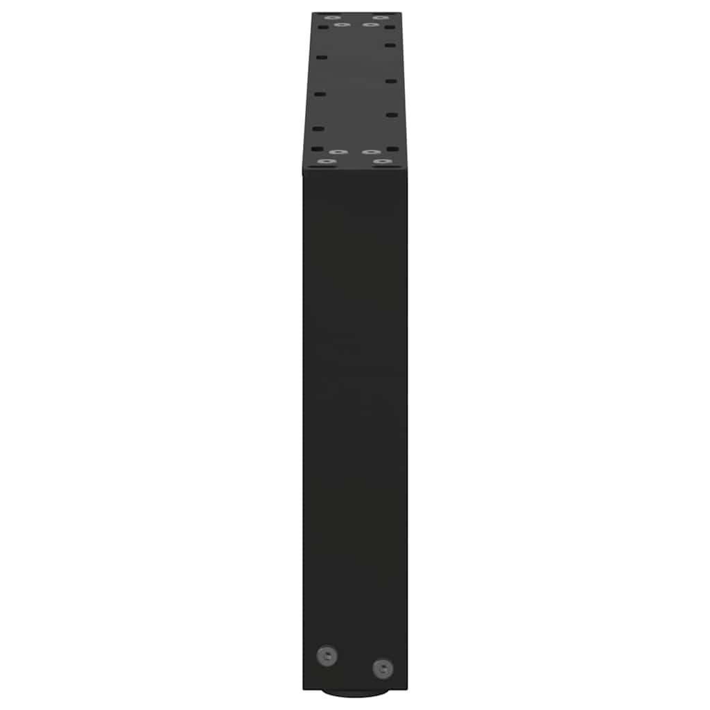 vidaXL Nogi do stolika kawowego w kształcie litery U 2 szt. Czarne 60x(30-31) cm Stal