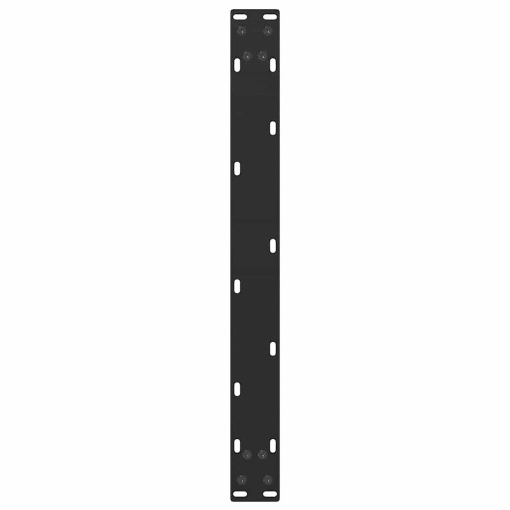 vidaXL Nogi do stolika kawowego w kształcie litery U 2 szt. Czarne 60x(30-31) cm Stal