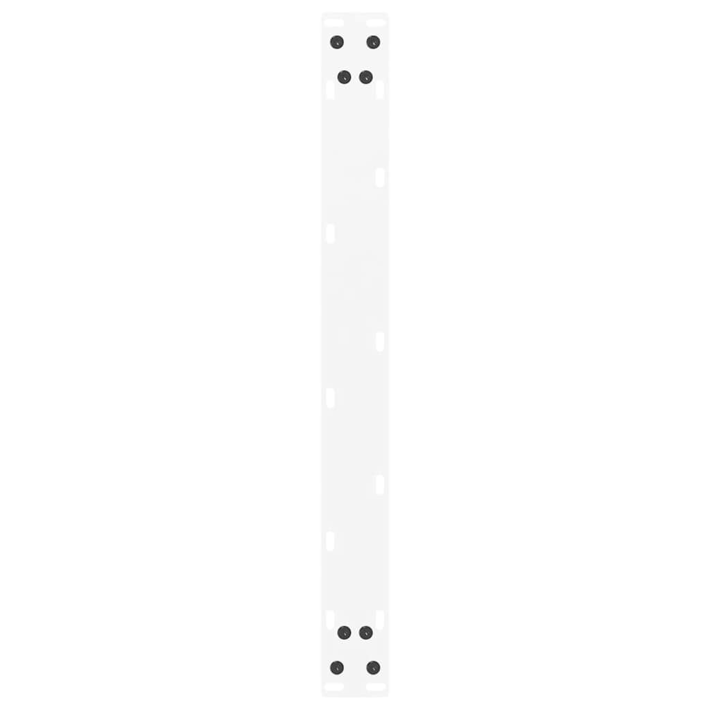 vidaXL Nogi do stolika kawowego w kształcie litery U 2 szt. Białe 60x(30-31) cm Stal