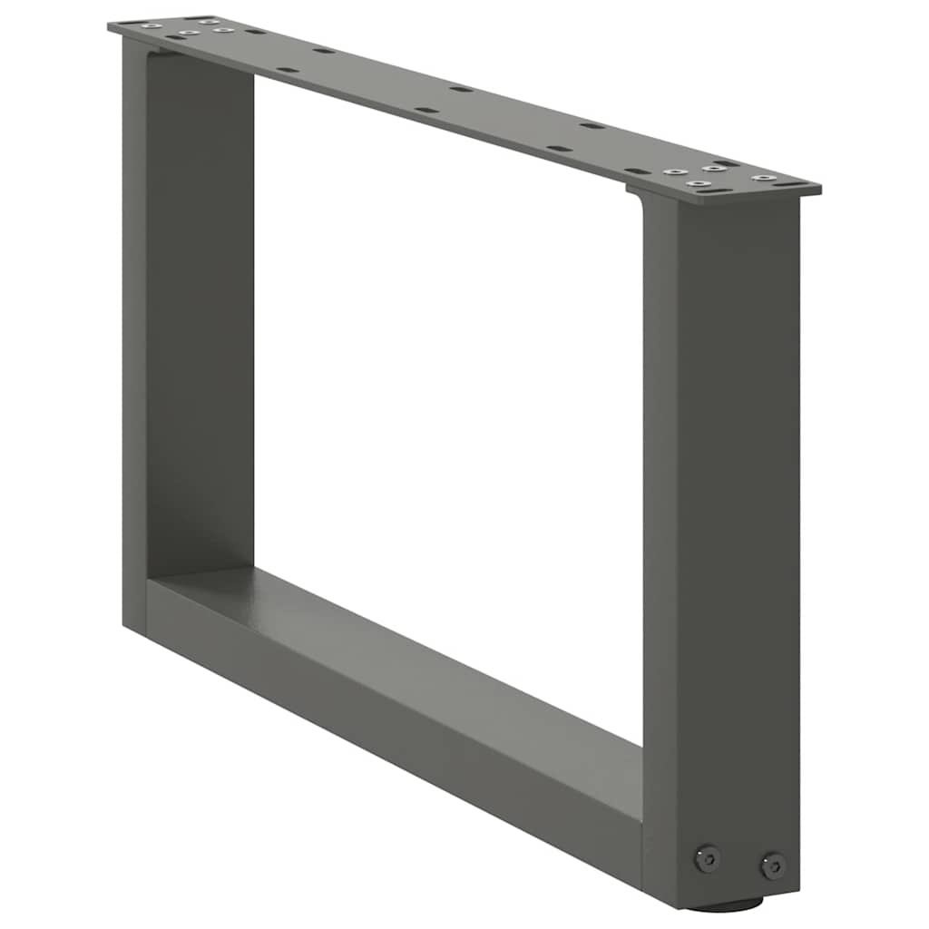 vidaXL Nogi do stolika kawowego w kształcie litery U 2 szt. Antracyt 60x(30-31) cm Stal