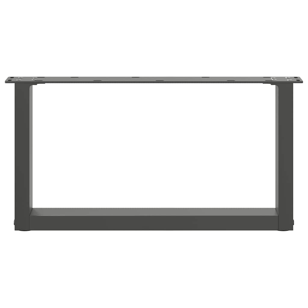 vidaXL Nogi do stolika kawowego w kształcie litery U 2 szt. Antracyt 60x(30-31) cm Stal