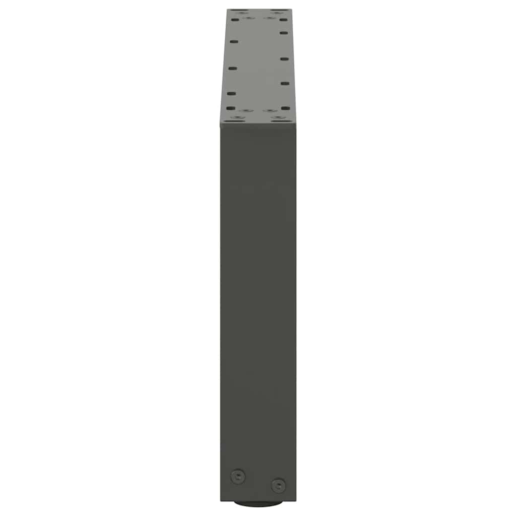 vidaXL Nogi do stolika kawowego w kształcie litery U 2 szt. Antracyt 60x(30-31) cm Stal