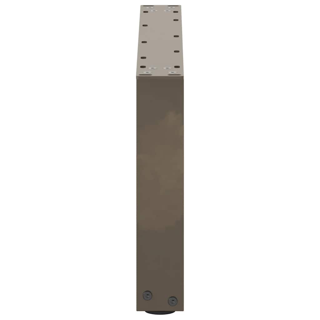 vidaXL Nogi do stolika kawowego w kształcie litery U 2 szt. Naturalna stal 60x(30-31) cm Stal