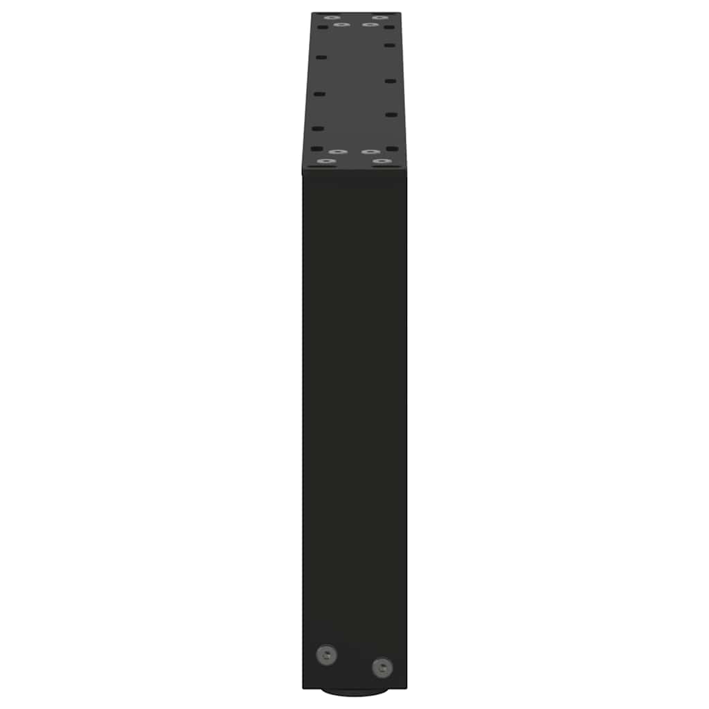 vidaXL Nogi do stolika kawowego w kształcie litery U 2 szt. Czarne 70x(30-31) cm Stal