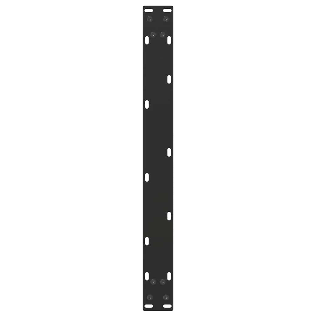 vidaXL Nogi do stolika kawowego w kształcie litery U 2 szt. Czarne 70x(30-31) cm Stal