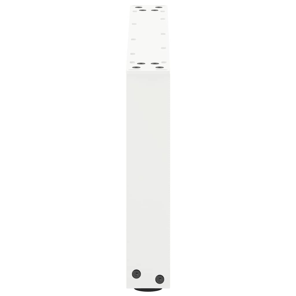 vidaXL Nogi do stolika kawowego w kształcie litery U 2 szt. Białe 70x(30-31) cm Stal