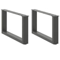 vidaXL Nogi do stolika kawowego w kształcie litery U 2 szt. Antracyt 70x(30-31) cm Stal