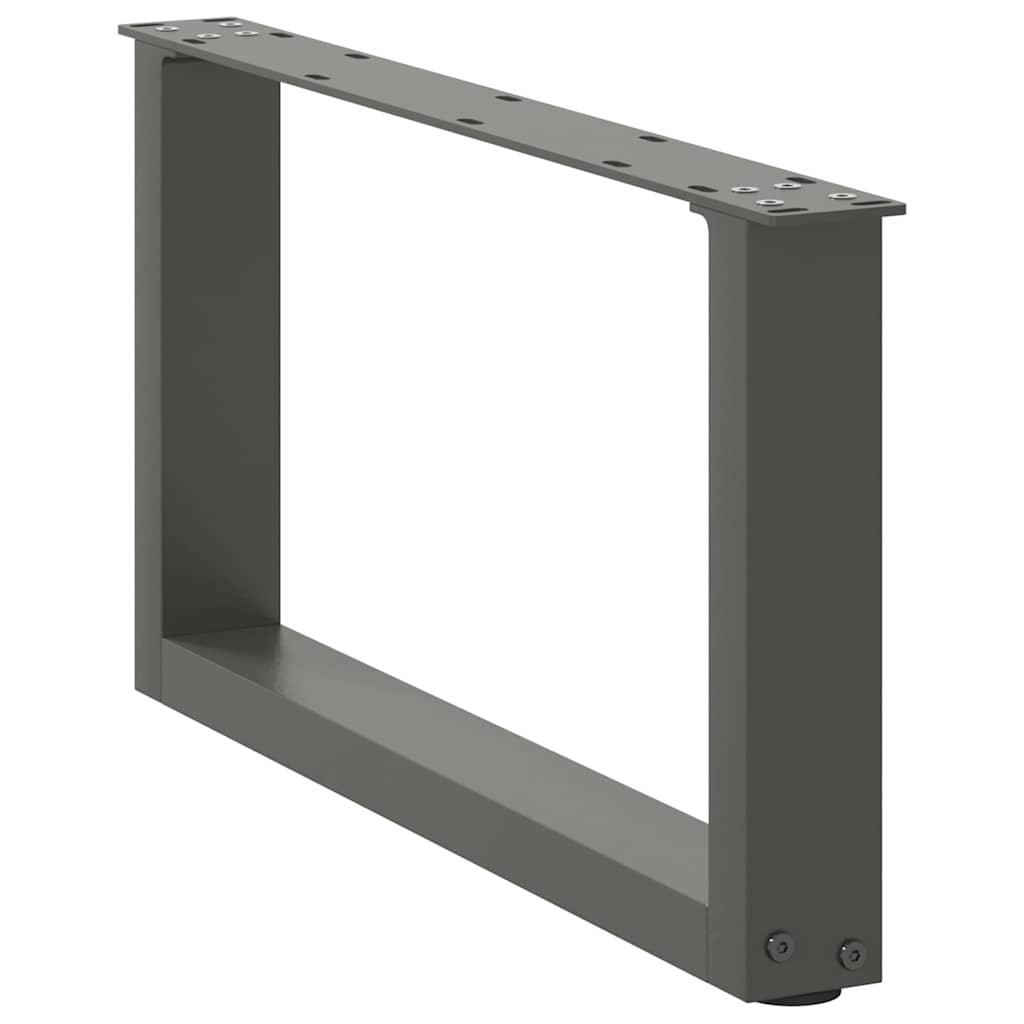 vidaXL Nogi do stolika kawowego w kształcie litery U 2 szt. Antracyt 70x(30-31) cm Stal