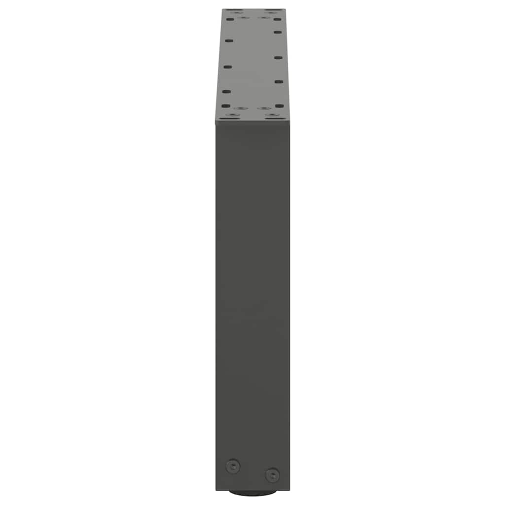 vidaXL Nogi do stolika kawowego w kształcie litery U 2 szt. Antracyt 70x(30-31) cm Stal