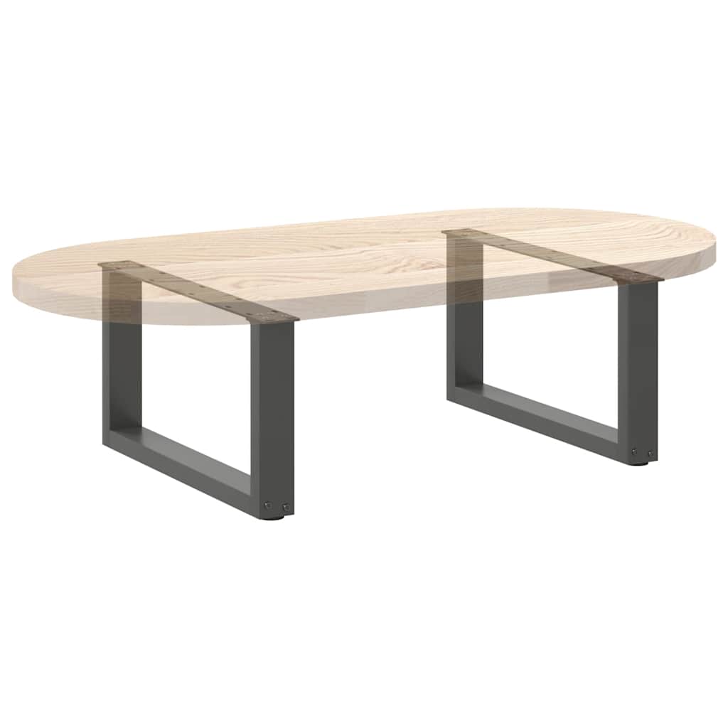vidaXL Nogi do stolika kawowego w kształcie litery U 2 szt. Antracyt 70x(30-31) cm Stal