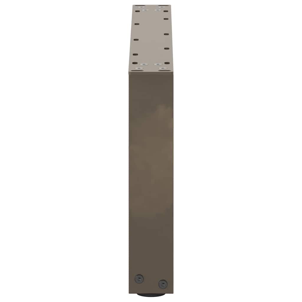 vidaXL Nogi do stolika kawowego w kształcie litery U 2 szt. Naturalna stal 70x(30-31) cm Stal