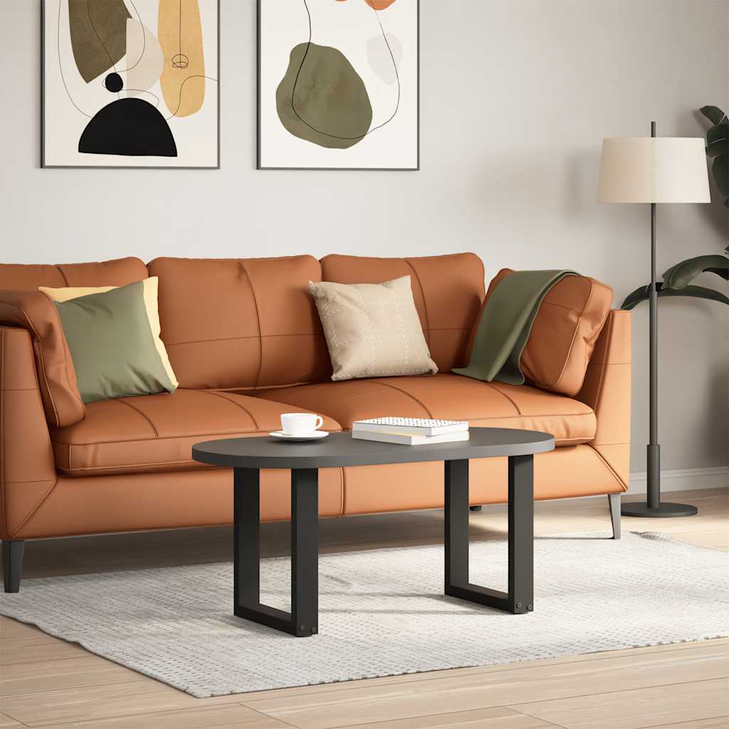 vidaXL Nogi do stolika kawowego w kształcie litery U 2 szt. Czarne 28x(42-43) cm Stal