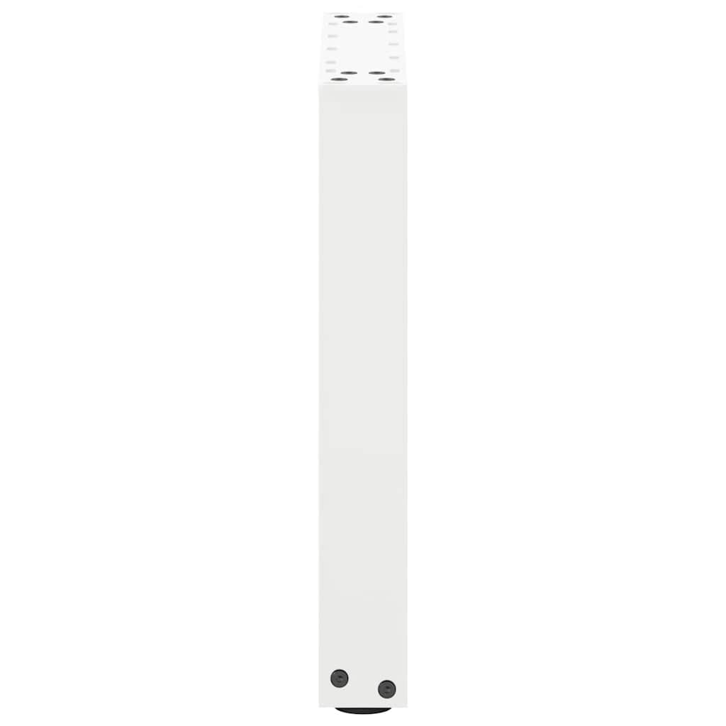 vidaXL Nogi do stolika kawowego w kształcie litery U 2 szt. Białe 28x(42-43) cm Stal