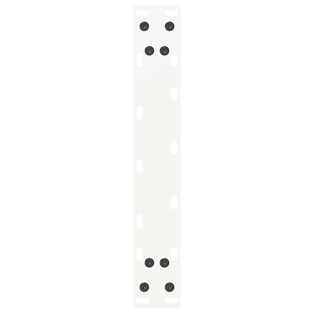 vidaXL Nogi do stolika kawowego w kształcie litery U 2 szt. Białe 28x(42-43) cm Stal