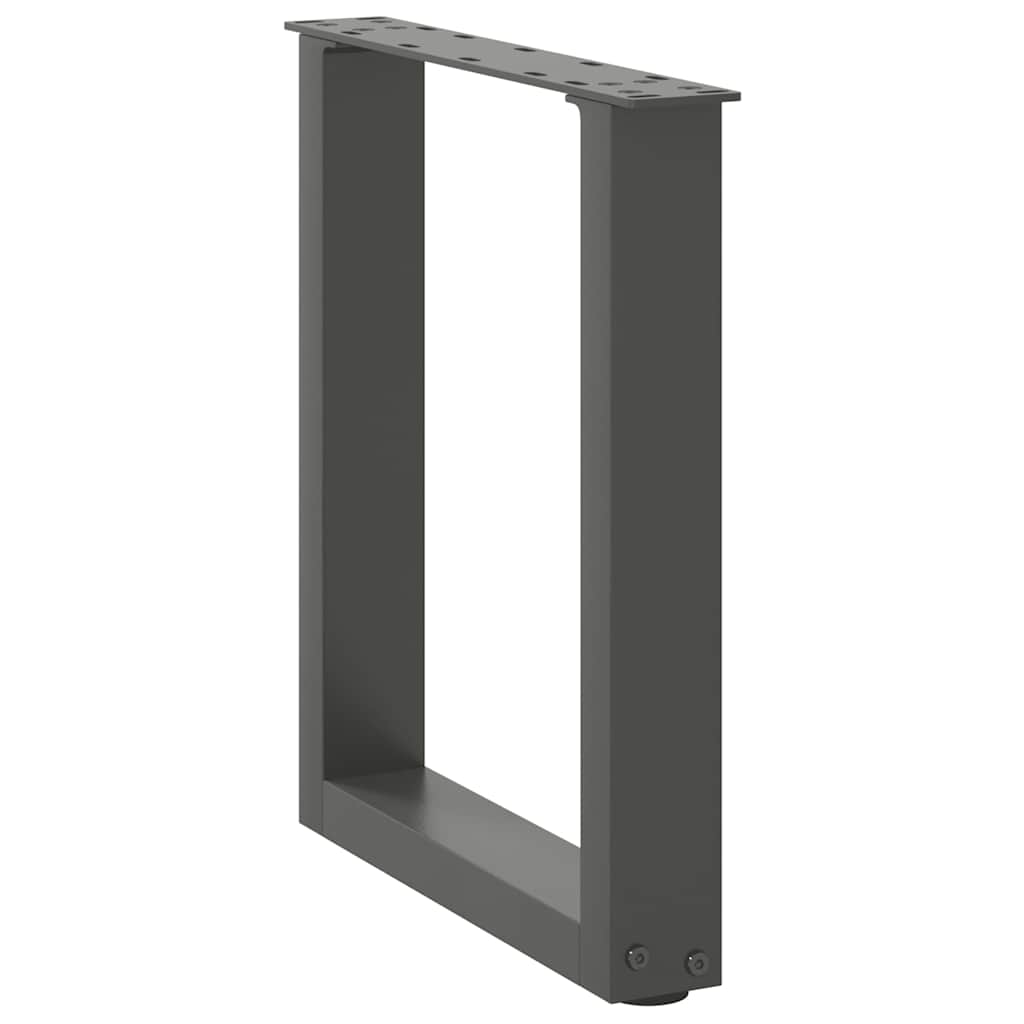 vidaXL Nogi do stolika kawowego w kształcie litery U 2 szt. Antracyt 28x(42-43) cm Stal