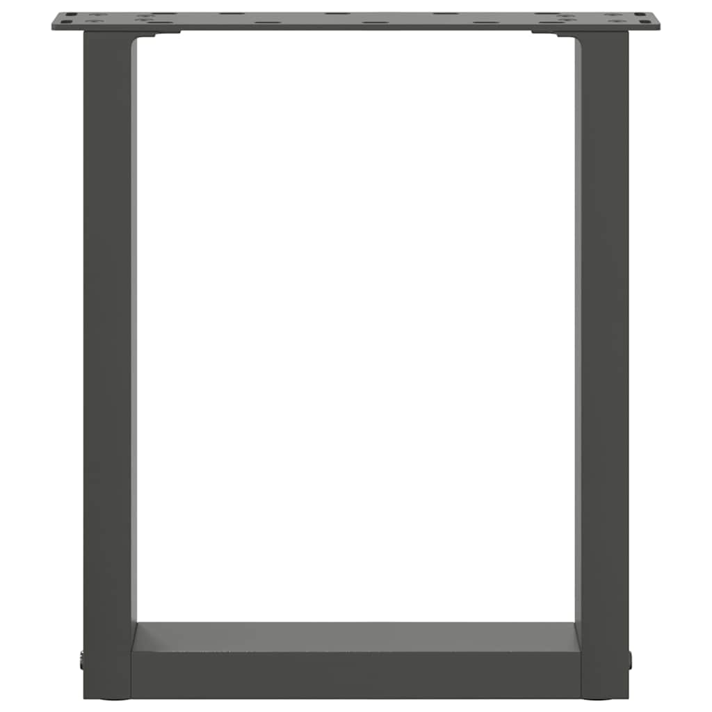 vidaXL Nogi do stolika kawowego w kształcie litery U 2 szt. Antracyt 28x(42-43) cm Stal
