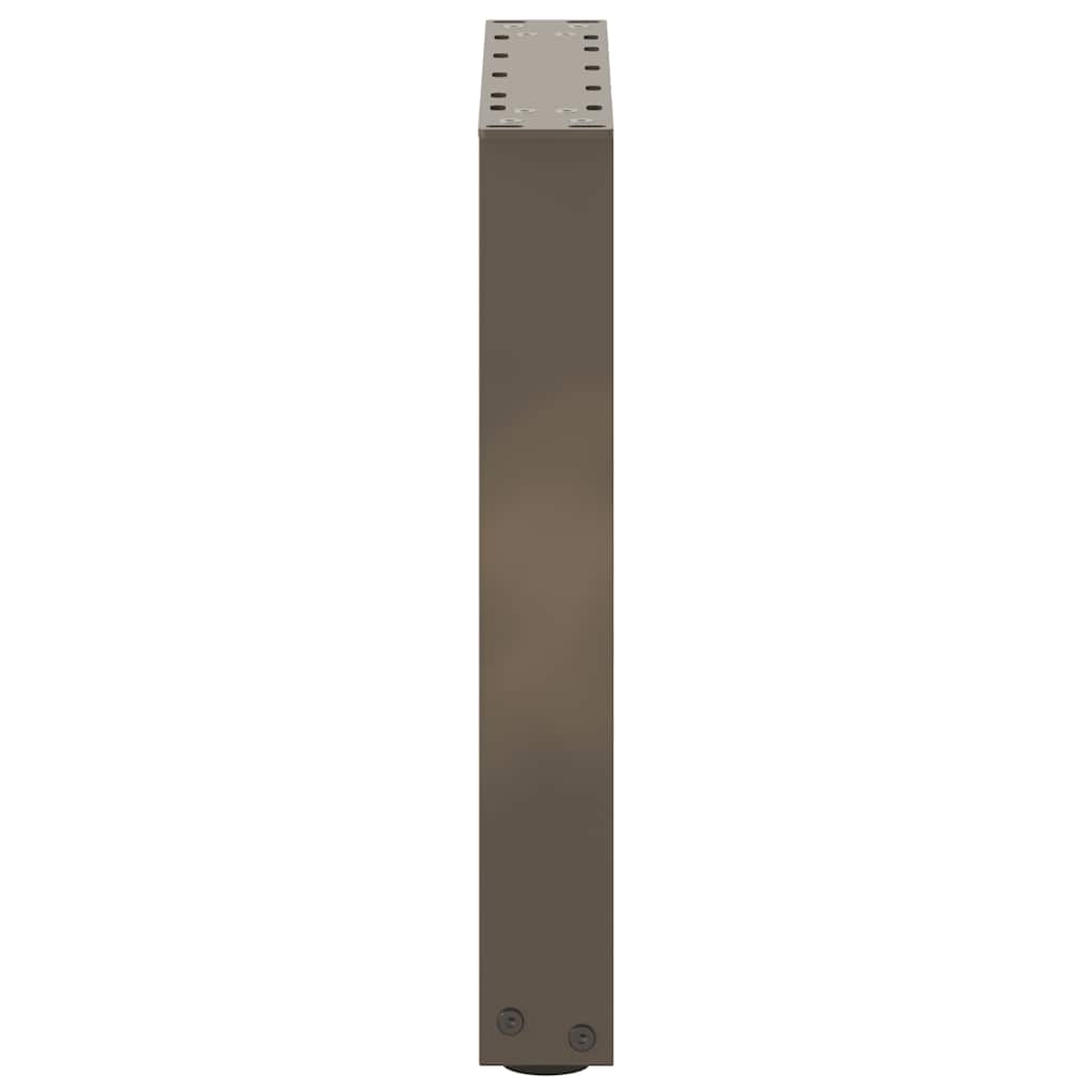 vidaXL Nogi do stolika kawowego w kształcie litery U 2 szt. Naturalna stal 28x(42-43) cm Stal