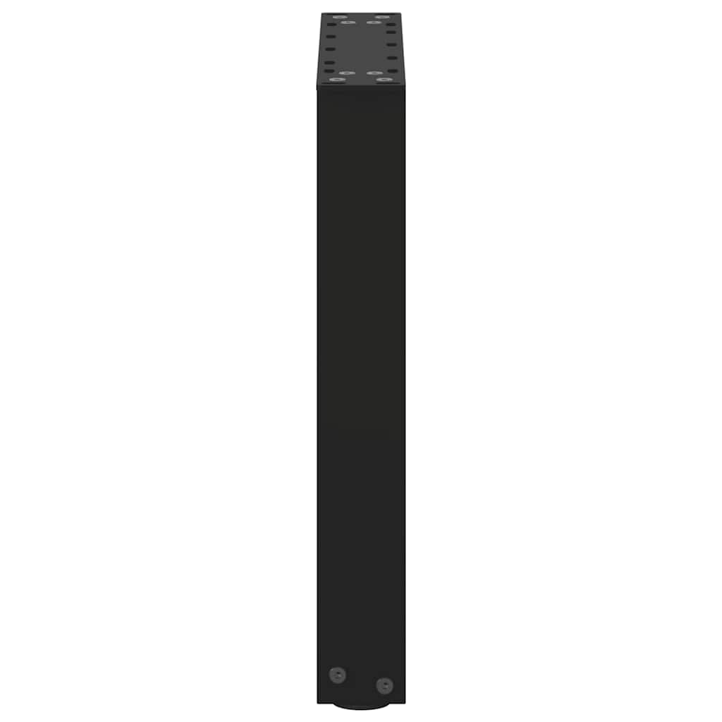 vidaXL Nogi do stolika kawowego w kształcie litery U 2 szt. Czarne 38x(42-43) cm Stal