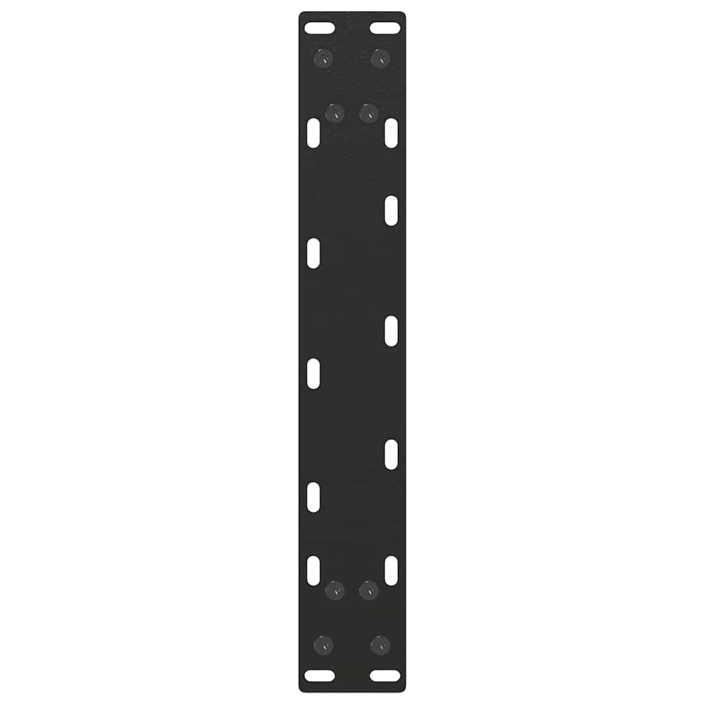 vidaXL Nogi do stolika kawowego w kształcie litery U 2 szt. Czarne 38x(42-43) cm Stal
