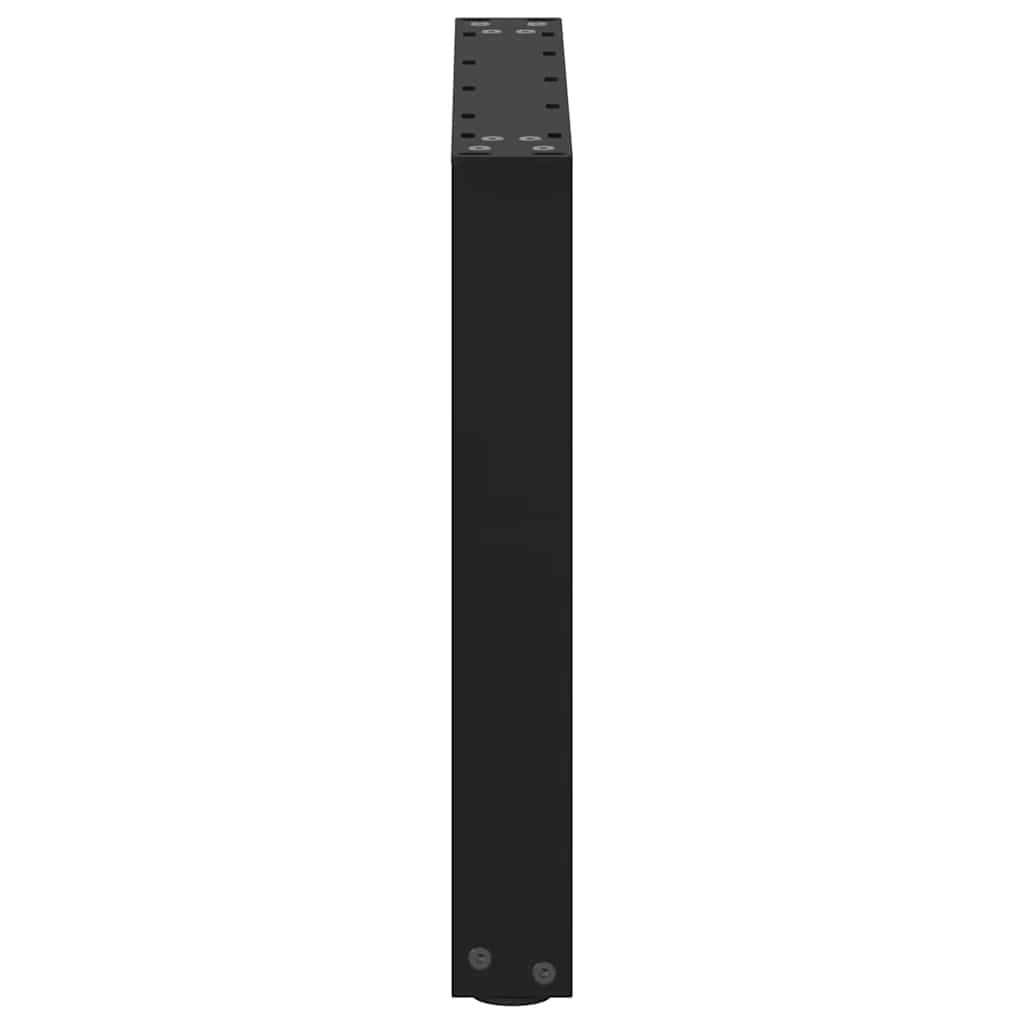 vidaXL Nogi do stolika kawowego w kształcie litery U 2 szt. Czarne 50x(42-43) cm Stal