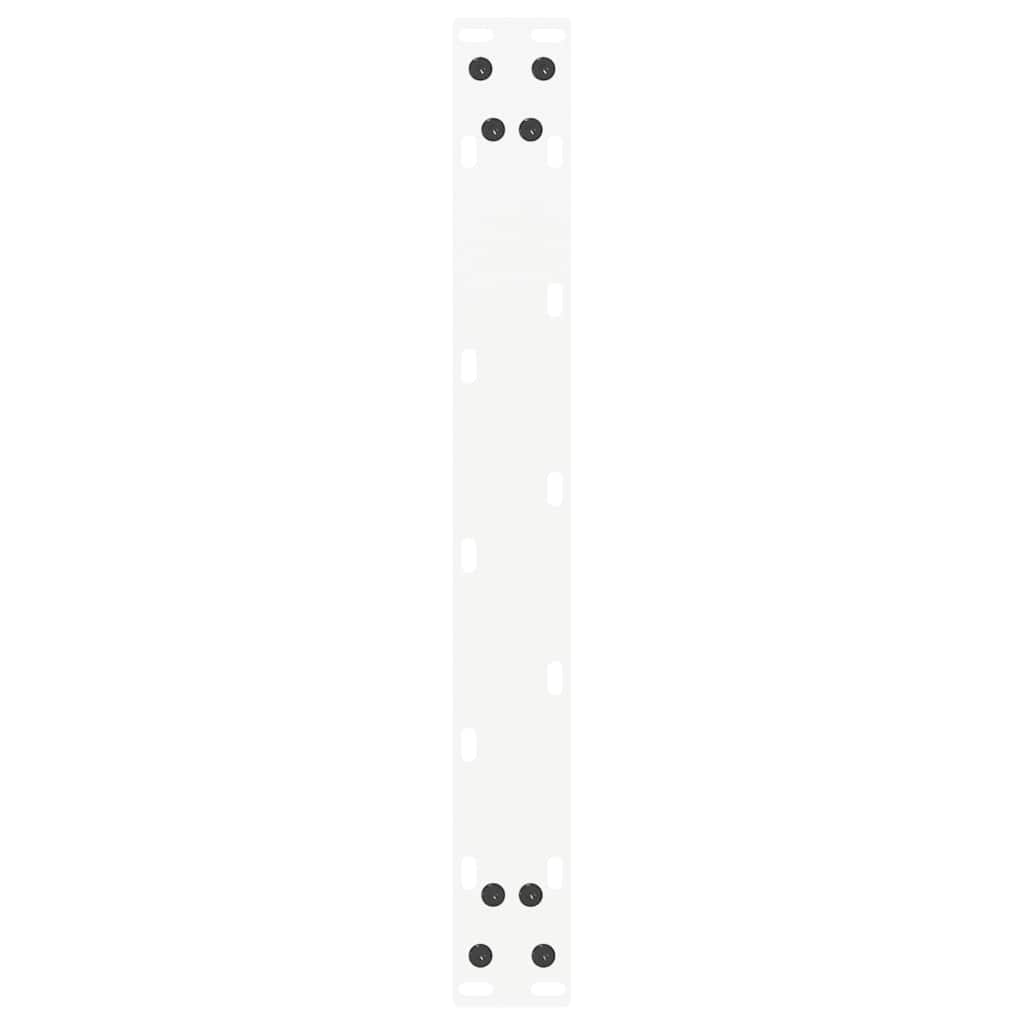 vidaXL Nogi do stolika kawowego w kształcie litery U 2 szt. Białe 50x(42-43) cm Stal