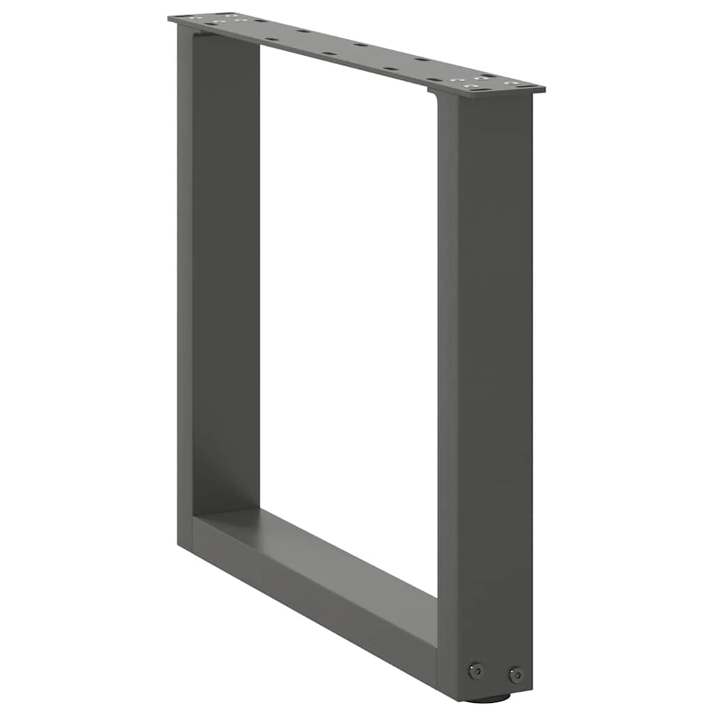 vidaXL Nogi do stolika kawowego w kształcie litery U 2 szt. Antracyt 50x(42-43) cm Stal