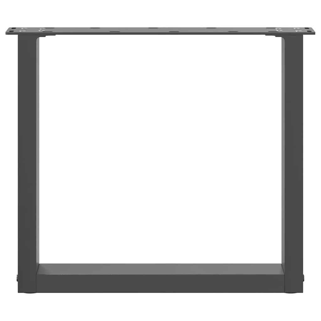 vidaXL Nogi do stolika kawowego w kształcie litery U 2 szt. Antracyt 50x(42-43) cm Stal
