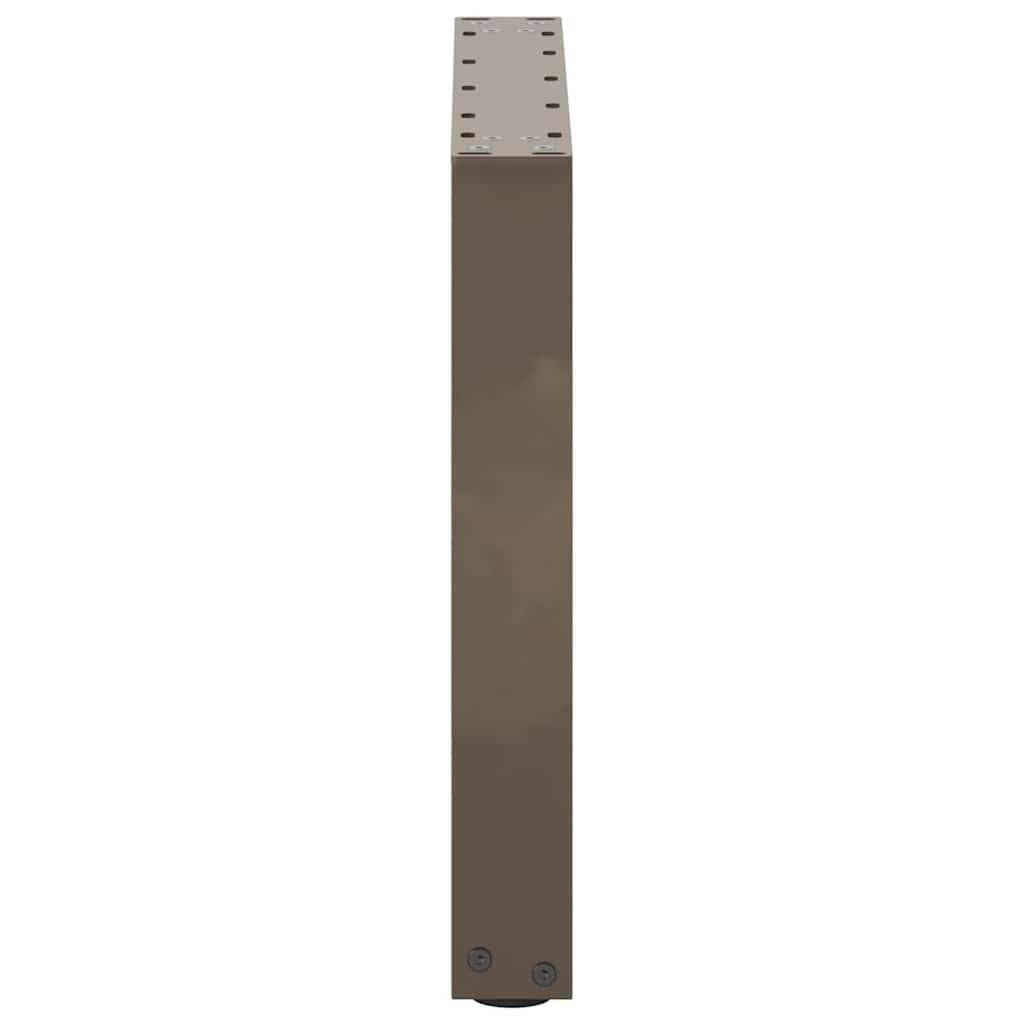 vidaXL Nogi do stolika kawowego w kształcie litery U 2 szt. Naturalna stal 50x(42-43) cm Stal