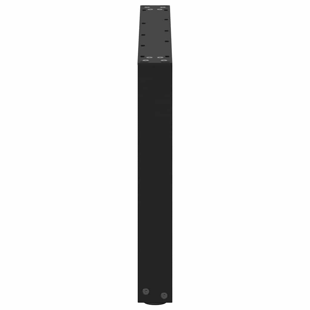 vidaXL Nogi do stolika kawowego w kształcie litery U 2 szt. Czarne 60x(42-43) cm Stal