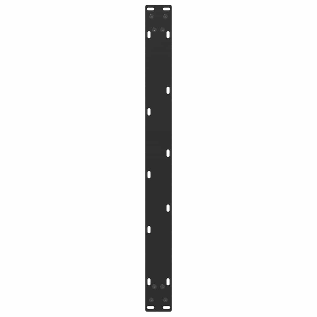 vidaXL Nogi do stolika kawowego w kształcie litery U 2 szt. Czarne 60x(42-43) cm Stal