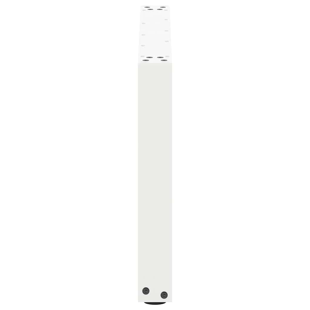vidaXL Nogi do stolika kawowego w kształcie litery U 2 szt. Białe 60x(42-43) cm Stal