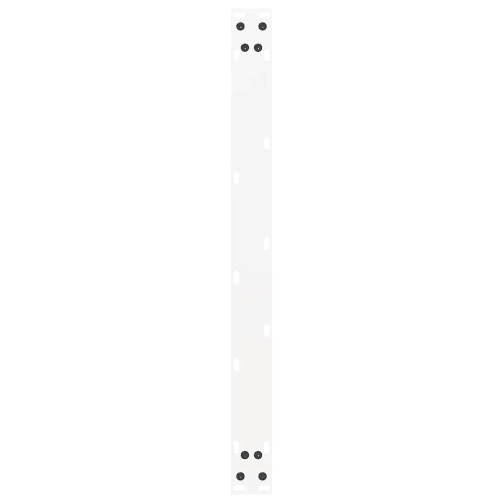 vidaXL Nogi do stolika kawowego w kształcie litery U 2 szt. Białe 60x(42-43) cm Stal