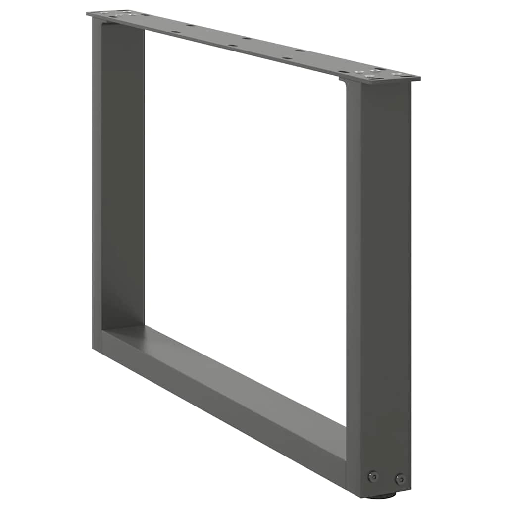 vidaXL Nogi do stolika kawowego w kształcie litery U 2 szt. Antracyt 60x(42-43) cm Stal
