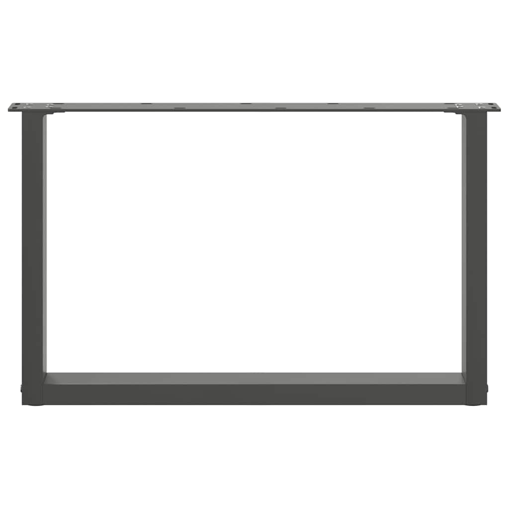 vidaXL Nogi do stolika kawowego w kształcie litery U 2 szt. Antracyt 60x(42-43) cm Stal