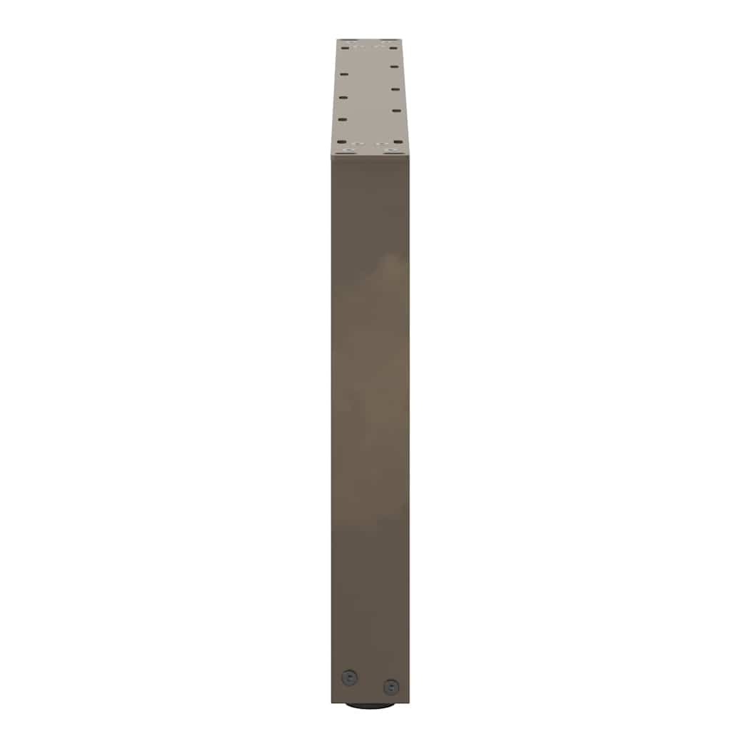 vidaXL Nogi do stolika kawowego w kształcie litery U 2 szt. Naturalna stal 60x(42-43) cm Stal