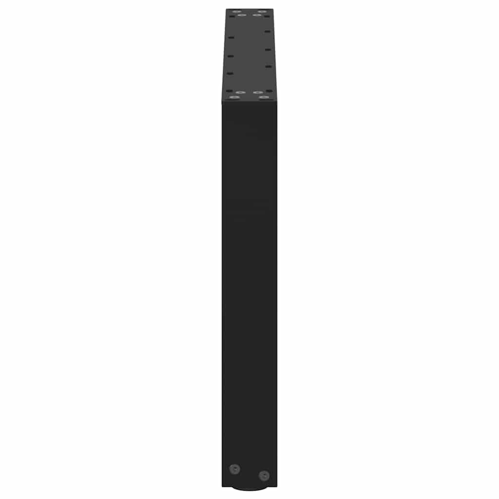 vidaXL Nogi do stolika kawowego w kształcie litery U 2 szt. Czarne 70x(42-43) cm Stal