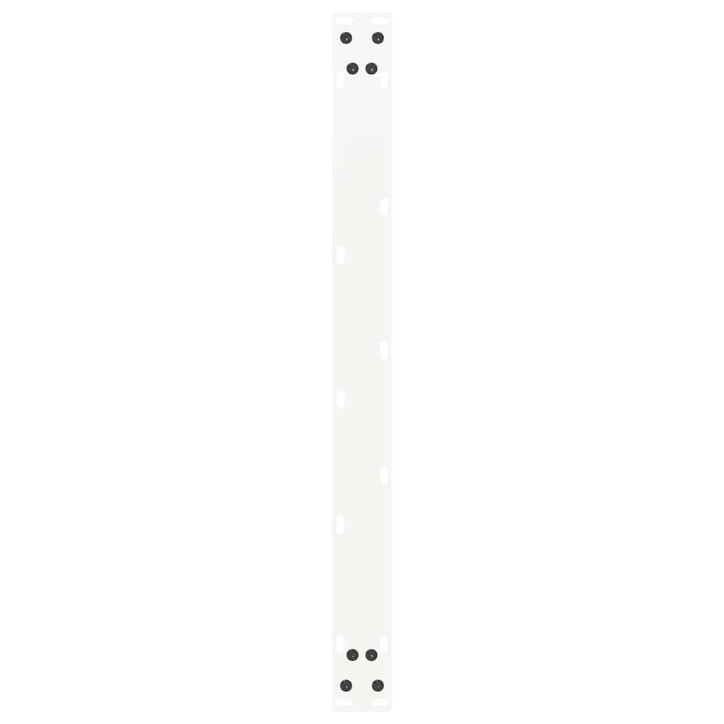 vidaXL Nogi do stolika kawowego w kształcie litery U 2 szt. Białe 70x(42-43) cm Stal