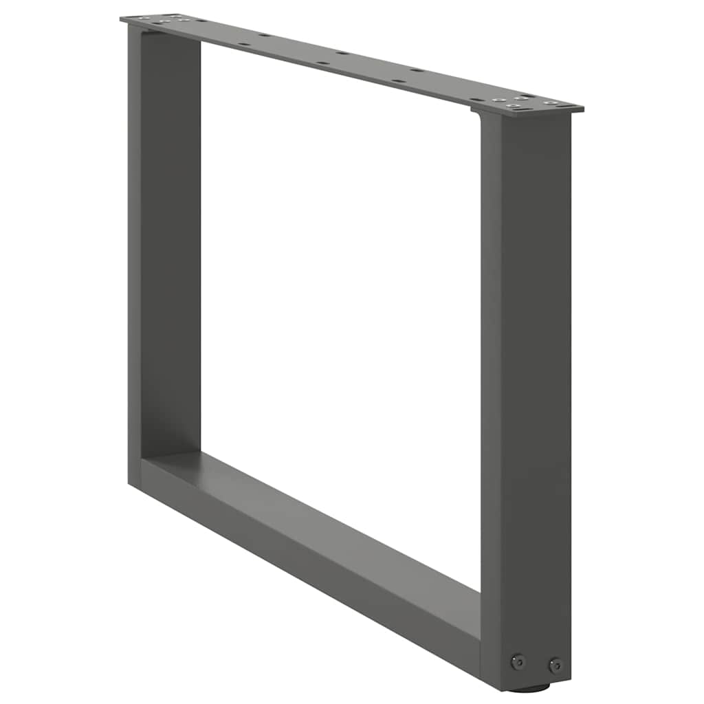vidaXL Nogi do stolika kawowego w kształcie litery U 2 szt. Antracyt 70x(42-43) cm Stal