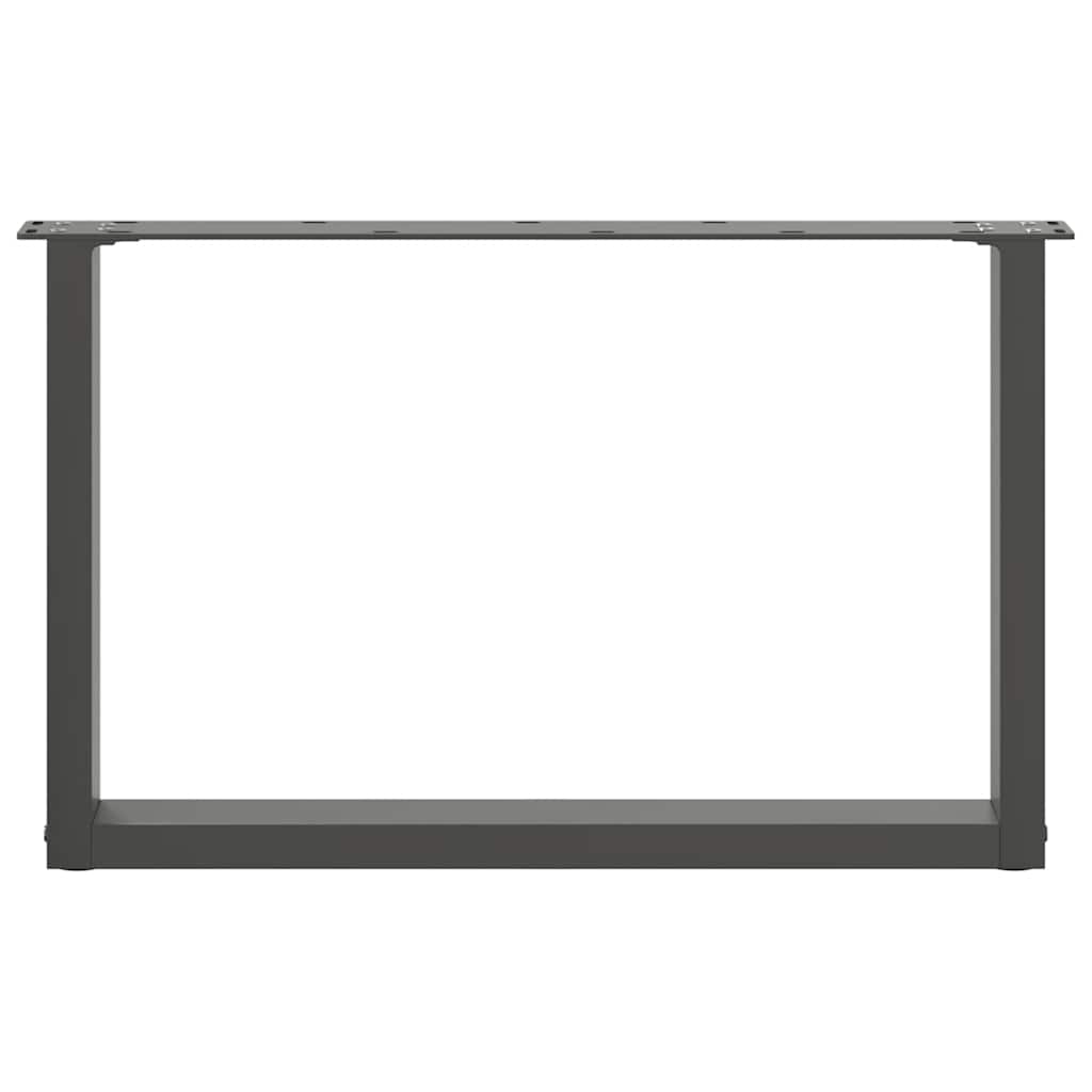 vidaXL Nogi do stolika kawowego w kształcie litery U 2 szt. Antracyt 70x(42-43) cm Stal