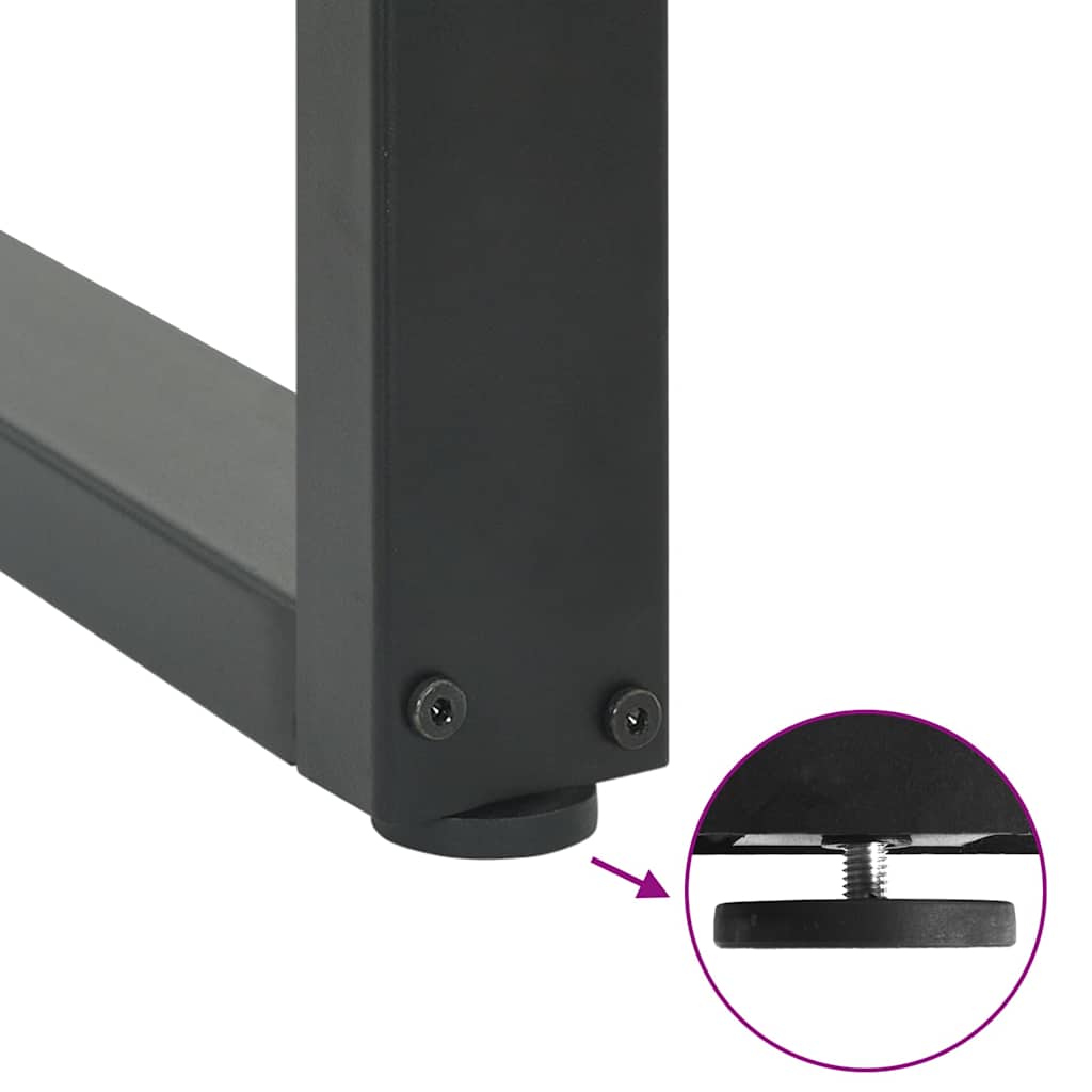 vidaXL Nogi do stolika kawowego w kształcie litery U 2 szt. Antracyt 70x(42-43) cm Stal