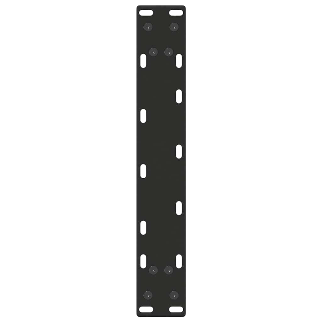 vidaXL Nogi do stołu konsolowego w kształcie litery U 2 szt. Czarne 28x(72-73) cm Stal