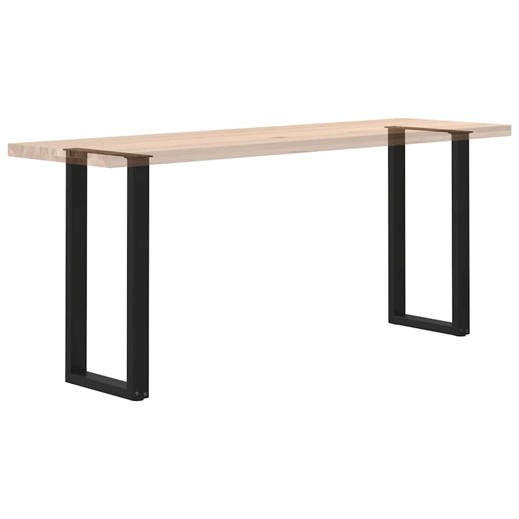 vidaXL Nogi do stołu konsolowego w kształcie litery U 2 szt. Czarne 28x(72-73) cm Stal