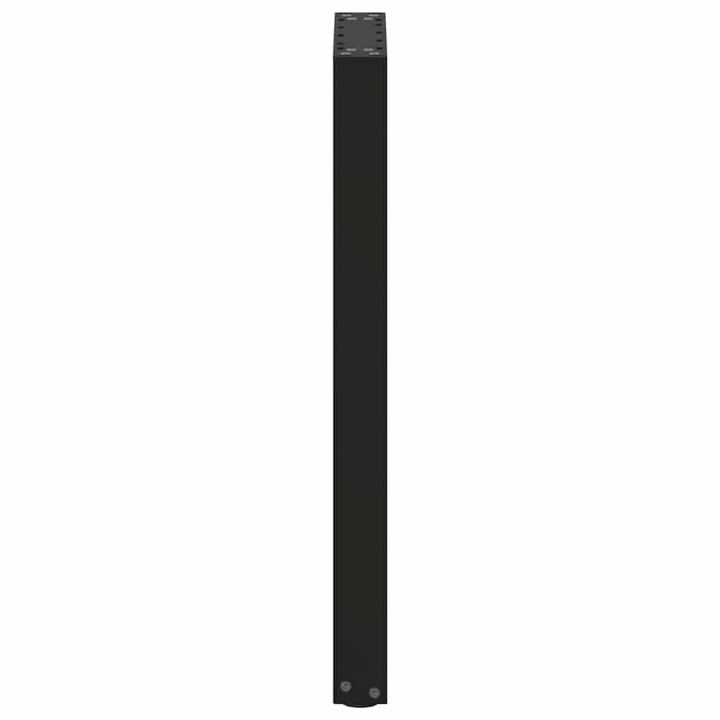 vidaXL Nogi do stołu konsolowego w kształcie litery U 2 szt. Czarne 38x(72-73) cm Stal