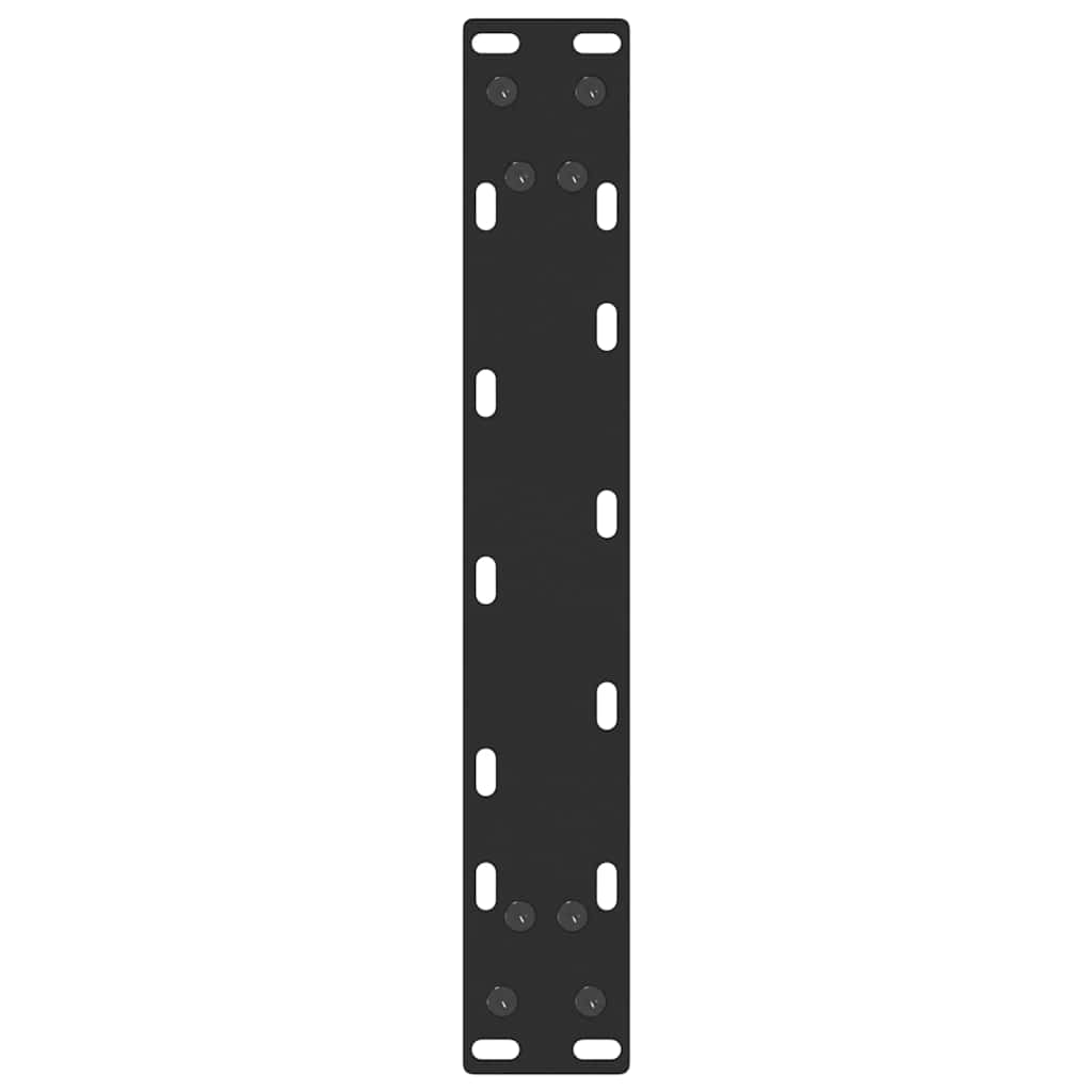 vidaXL Nogi do stołu konsolowego w kształcie litery U 2 szt. Czarne 38x(72-73) cm Stal