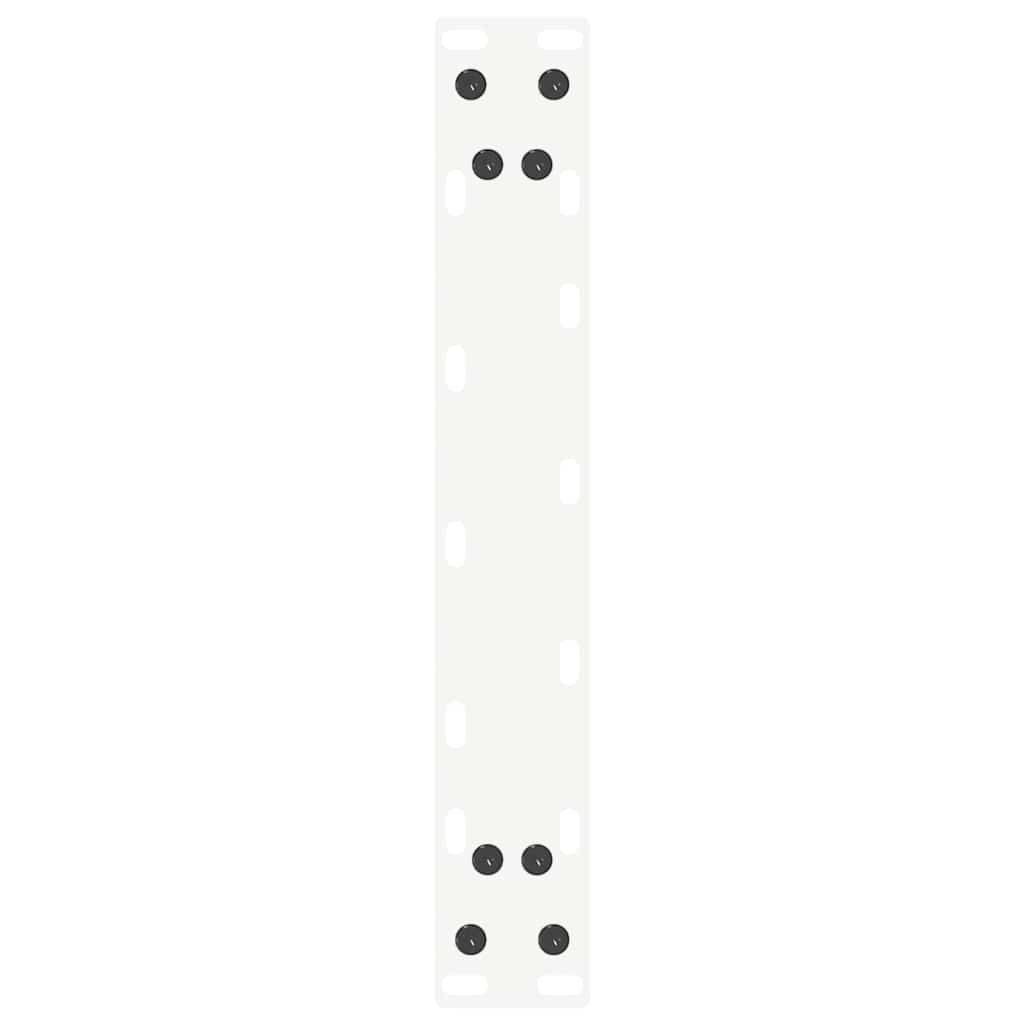 vidaXL Nogi do stołu konsolowego w kształcie litery U 2 szt. Białe 38x(72-73) cm Stal