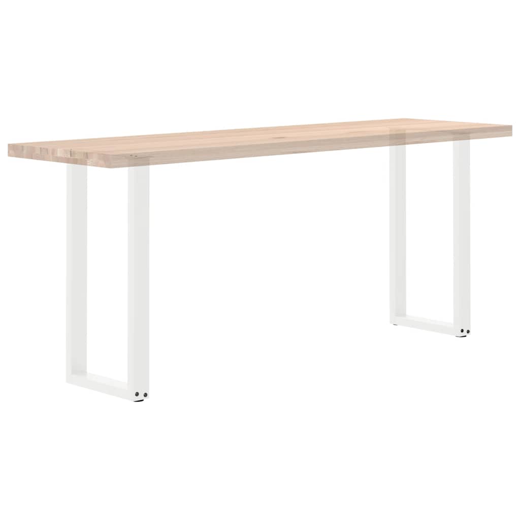 vidaXL Nogi do stołu konsolowego w kształcie litery U 2 szt. Białe 38x(72-73) cm Stal