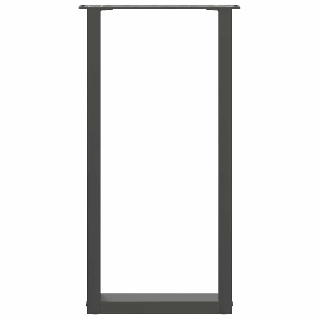vidaXL Nogi do stołu konsolowego w kształcie litery U 2 szt. Antracyt 38x(72-73) cm Stal