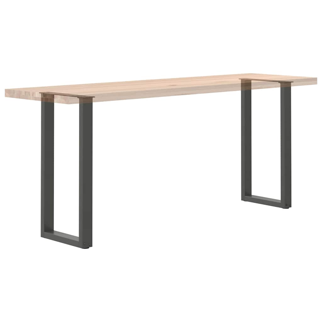 vidaXL Nogi do stołu konsolowego w kształcie litery U 2 szt. Antracyt 38x(72-73) cm Stal