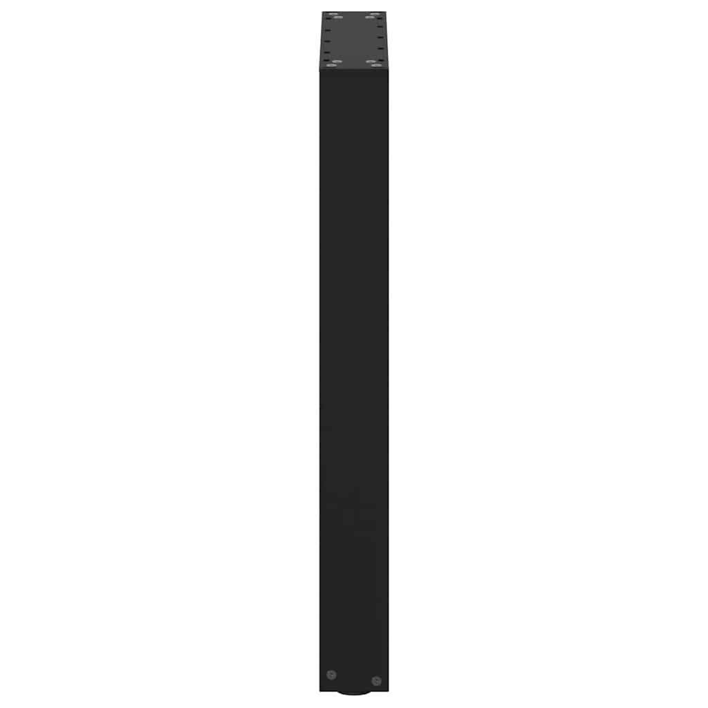 vidaXL Nogi do stołu jadalnego w kształcie litery U 2 szt. Czarne 50x(72-73) cm Stal